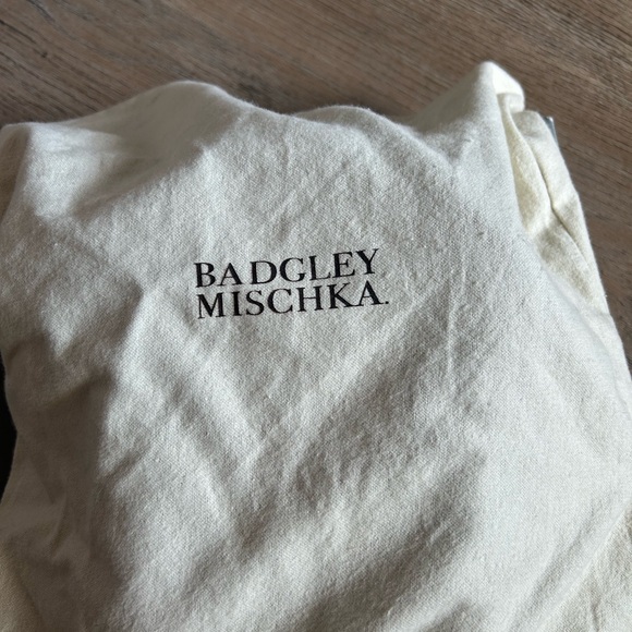 Badgley Mischka Silver Embellished Peep Toe Heels - Picture 10 of 11